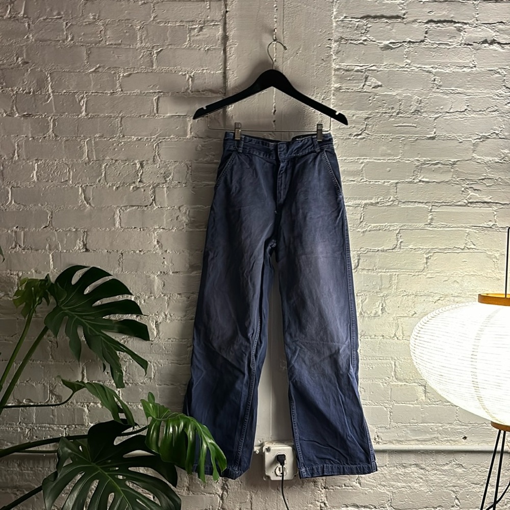 Blue loose chino